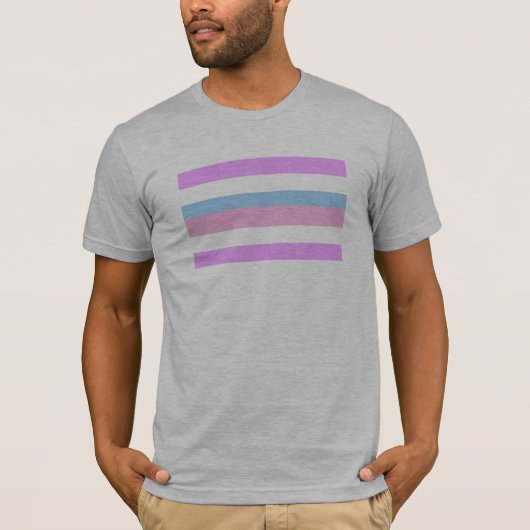インターセックスプライドフラグ Tシャツ (正面)