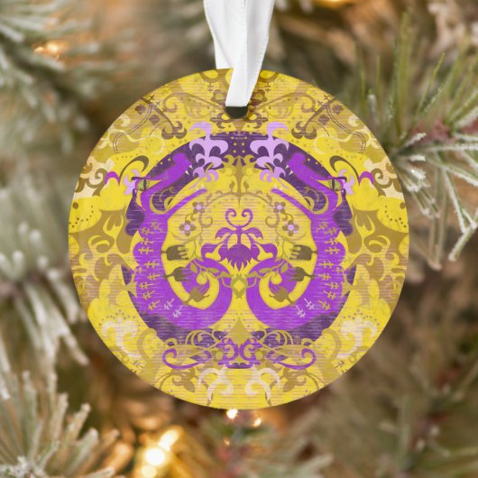 インターセックスプライドフラッグカラーズドラゴンダマスク オーナメント (ツリー)