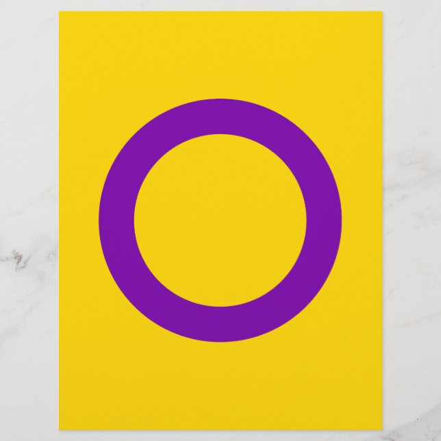 インターセックスプライド国旗LGBTQ (正面)