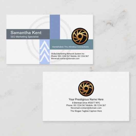 インターセプトリンクつながりSEOマーケティング 名刺 (正面/裏面)