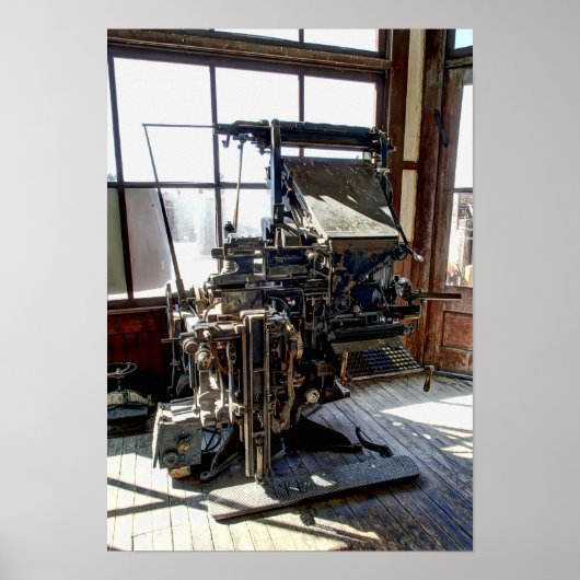 インタータイプ新聞組版機 ポスター (正面)