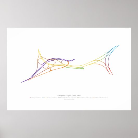 インターチェンジ振付: Chesapeake, VA, US 1 ポスター (正面)