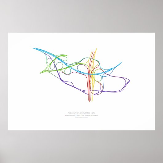 インターチェンジ振付: Keasbey, NJ, US v2 ポスター (正面)