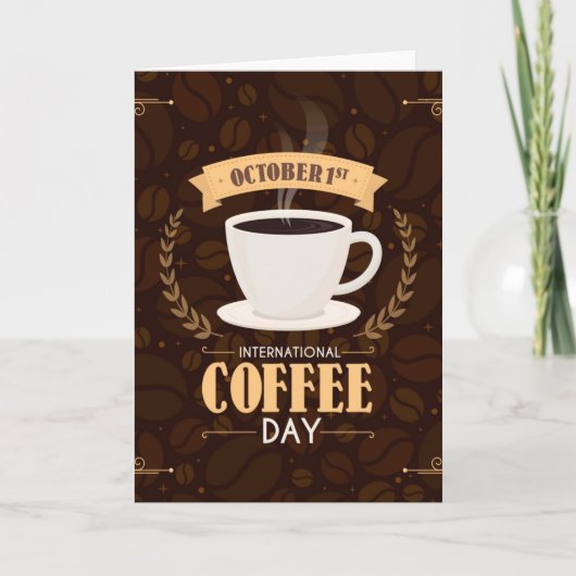 インターナショナルコーヒーの日+ カード (正面)