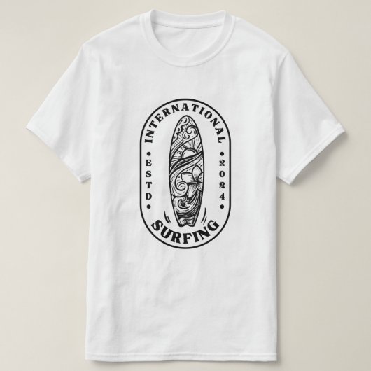 インターナショナルサーフィンデー Tシャツ (デザイン正面)