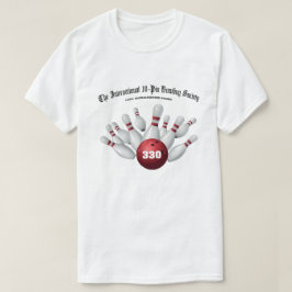インターナショナル10ピン・ボウリング・ソサエティ 330ゲーム Tシャツ
