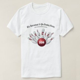 インターナショナル10ピン・ボウリング・ソサエティ 330ゲーム Tシャツ