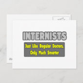 インターニスト…頭が切れる. ポストカード (正面/裏面)