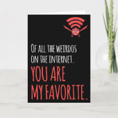 インターネカスタムお気に入りのットCaで私のWeirdoをおもしろい カード (正面)