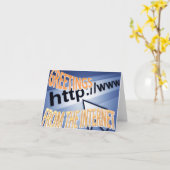 インターネットからの挨拶 カード (黄色い花)