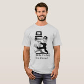 インターネットから(灰色) Tシャツ (正面フル)