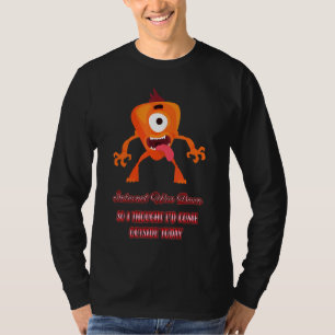 インターネットがダウンし、来外のことわざユーモア Tシャツ