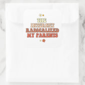 インターネットで両親が過激化 スクエアシール (バッグ)