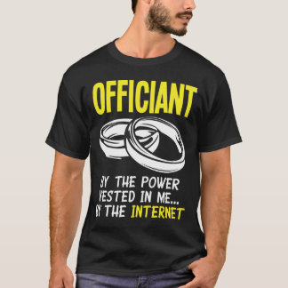 インターネットで叙任されたおふざけ役人男性 Tシャツ