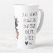 インターネットで風変わり見つけたすべてのもののうち カフェラテマグ (右アングル)