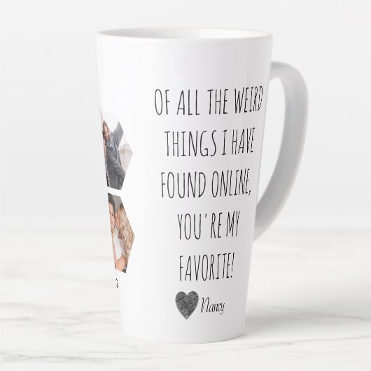 インターネットで風変わり見つけたすべてのもののうち カフェラテマグ (右アングル)