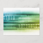 インターネットと個人情報を介したデータセキュリティ ポストカード (正面)