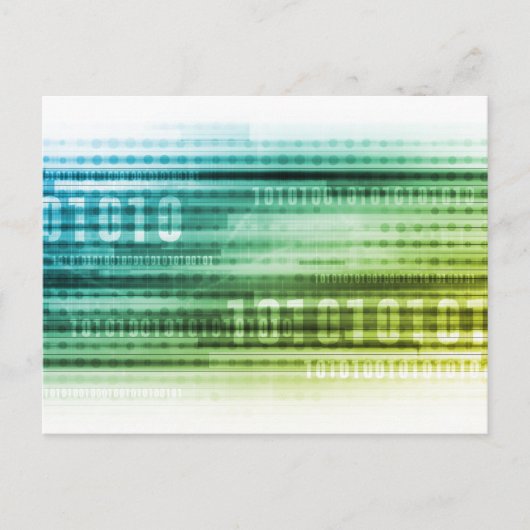 インターネットと個人情報を介したデータセキュリティ ポストカード (正面)