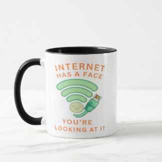 インターネットには顔がある、それはあなた自身 マグカップ