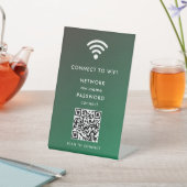 インターネットに接続するためのWiFiネットワークスキャンQRコード 台座サイン (インサイチュ)