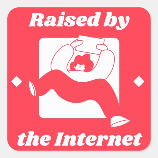 インターネットに育てられた スクエアシール (正面)