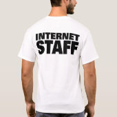 インターネットのスタッフ(白い) Tシャツ (裏面)