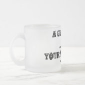 インターネットのミームのテンプレートのカスタムの文字の巨大なコップ フロストグラスマグカップ (左)