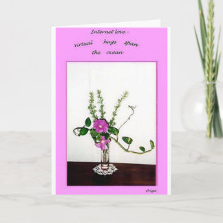 インターネットのロマンス サンキューカード