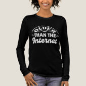 インターネットのヴィンテージアダルトおもしろい・ユーモアより古い トライブレンドTシャツ (正面)