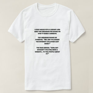 インターネットの崩壊についてのAIのジョーク Tシャツ