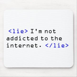 インターネットの常習 マウスパッド