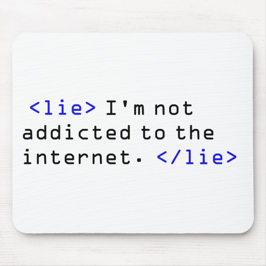インターネットの常習 マウスパッド (正面)