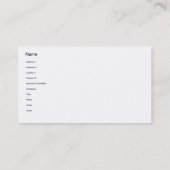 インターネットの調査 名刺 (裏面)