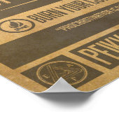 インターネットはあなたのライフ実在プロパガンダポスターではない ポスター (角)