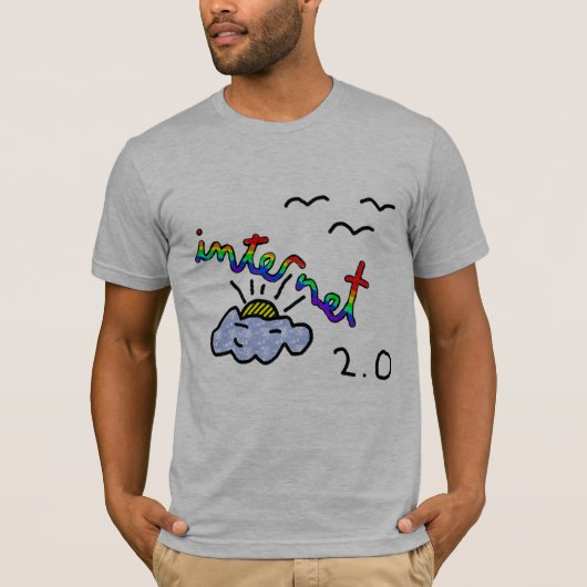 インターネットは色に今あります Tシャツ (正面)