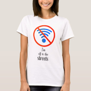 「インターネットは?問題ない!", cyber offline おもしろい cu tシャツ