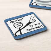 インターネットへ コースター (左側)