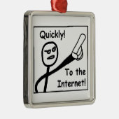 インターネットへ メタルオーナメント (右)