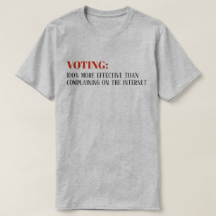 "インターネットより"の有効な100%を投票しますTシャツ Tシャツ