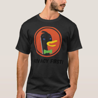インターネットクラスのDuckDuckGoプライバシーくもの巣ブラウザー Tシャツ