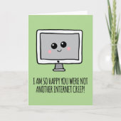 インターネットクリープおもしろいバレンタインデー カード (正面)