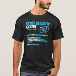 インターネットコンピュータープログラマーのサイバーセキュリティ専門家 Tシャツ
