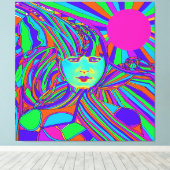 インターネットコンピュータ キャンバスプリント (インサイチュ (ウッドフロア))