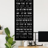 インターネットスラングを使った白黒のポスター ポスター (ホームオフィス)