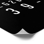 インターネットスラングを使った白黒のポスター ポスター (角)