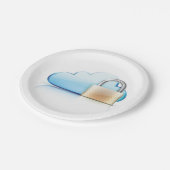 インターネットセキュリティアイコン南京錠紙プレート ペーパープレート (アングル)