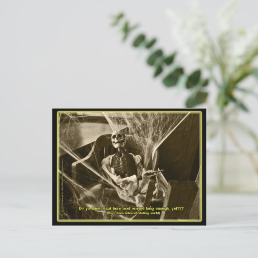 インターネットデートすることはがき ポストカード (スタンド正面)