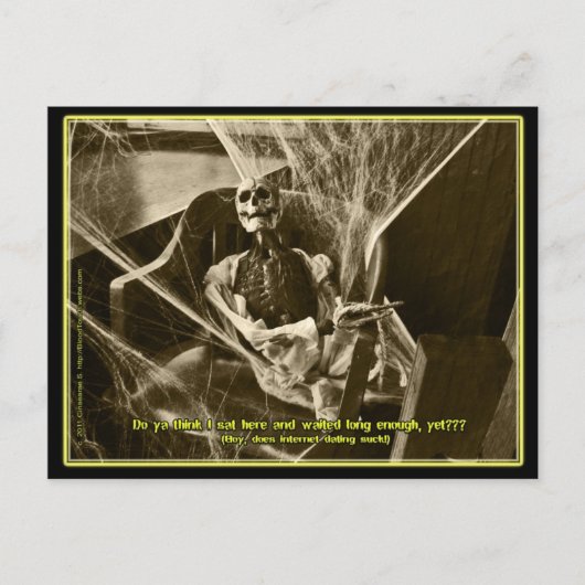 インターネットデートすることはがき ポストカード (正面)