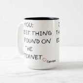 インターネットデートすることギフト、オンラインデートすること、オンライン ツートーンマグカップ (正面左)