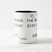 インターネットデートすることギフト、オンラインデートすること、オンライン ツートーンマグカップ (中央)